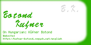 botond kufner business card